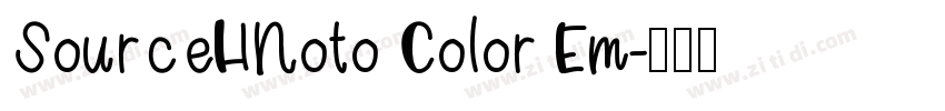 SourceHNoto Color Em字体转换